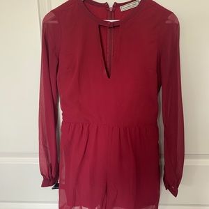 Abercrombie & Fitch Red Romper